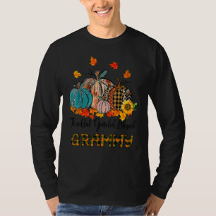 Thankful Grateful Blessed Grammy Pumpkins Thanksgi T-Shirt
