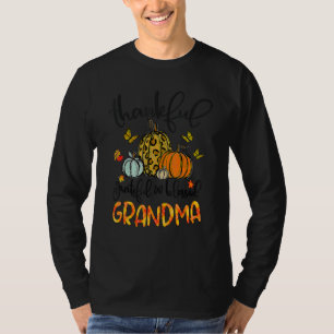 Thankful Grateful Blessed Grandma Pumpkins Thanksg T-Shirt