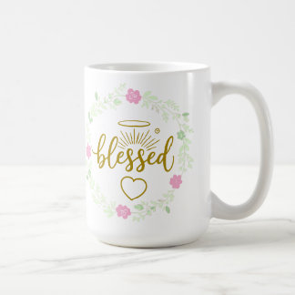 Thankful Grateful Blessed Mug – Positive Inspirati