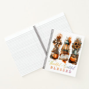 Thankful Grateful Blessed Notebook