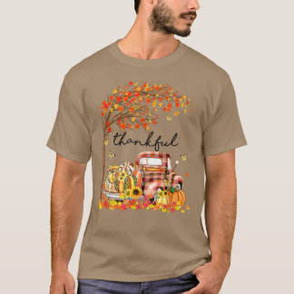 Thankful Grateful Blessed Pumpkin Truck Its Fall Y T-Shirt