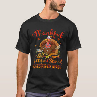 Thankful Grateful Blessed Registered Nurse Thanskg T-Shirt