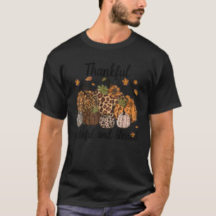 Thankful Grateful Blessed Shirt for Women Hallowee