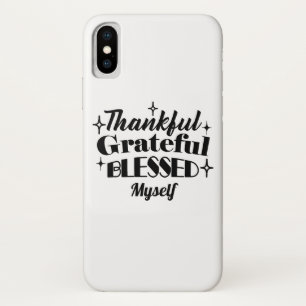 Thankful, Grateful, Blessed Sparkling Thanksgiving Case-Mate iPhone Case