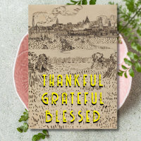 Thankful Grateful Blessed The Harvest van Gogh