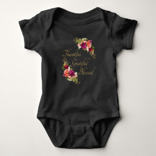 Thankful Grateful Blessed Women's Christian Faith Baby Bodysuit