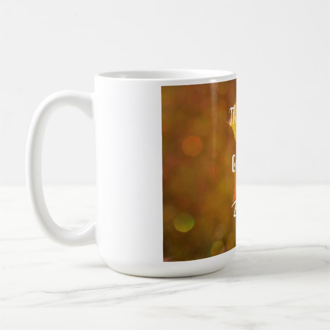 Thankful Grateful Fall Thanksgiving Mug (Left)