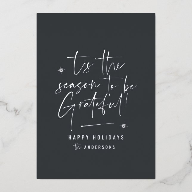 Thankful grateful modern minimal elegant script (Front)