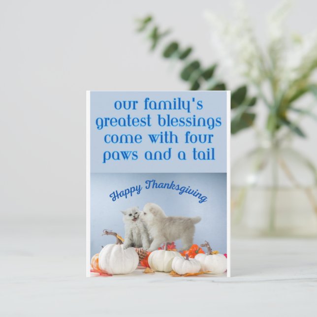Thankful greeting card (Standing Front)