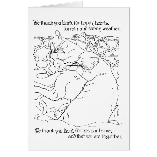 Thankful Happy Cats (Front)