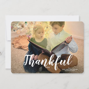 Thankful Happy Holidays Card