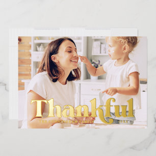 Thankful Happy Thanksgiving Modern Simple Photos