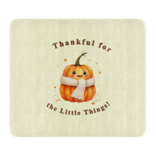 Thankful – Happy Zucchini Glass Cutting Boar Board
