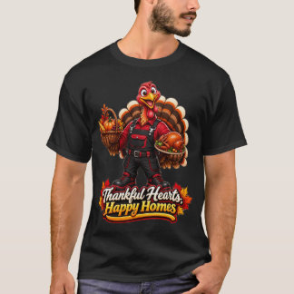 THANKFUL HEARTS,HAPPY HOMES T-Shirt
