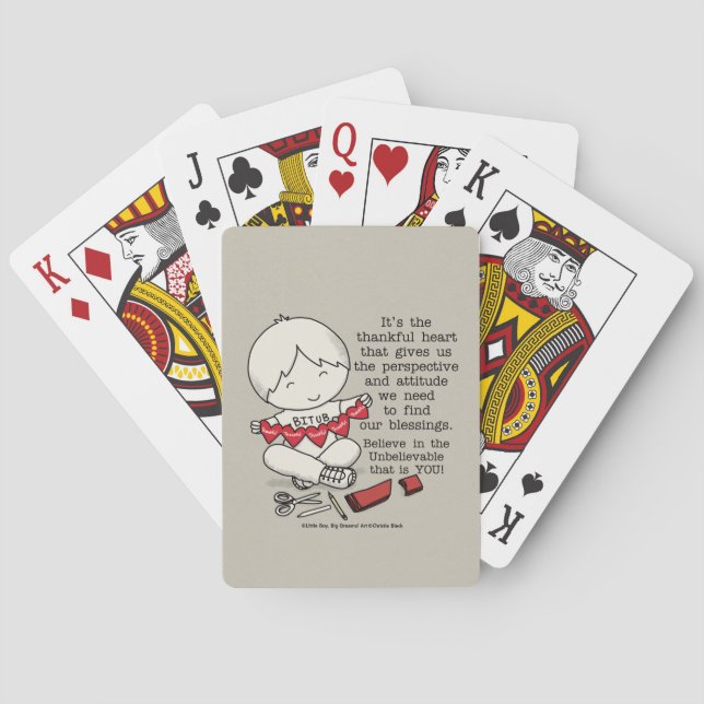 Thankful Hearts Playing Cards (Back)