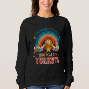 Thankful Kindergarten Teacher Costume Thanksgivin Sweatshirt