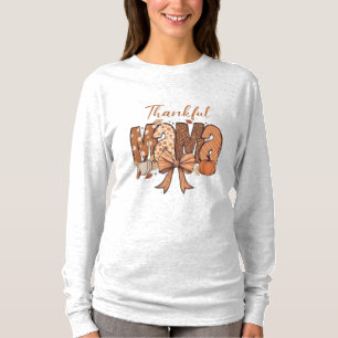 Thankful Mama - Autumn Thanksgiving T-Shirt