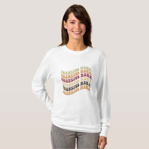 Thankful Mama Typography T-Shirt