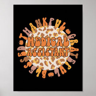 Thankful Medical Assistant Thanksgiving Med Assist Poster