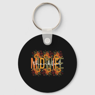 Thankful Midwife Thanksgiving Midwifery Midwives Key Ring
