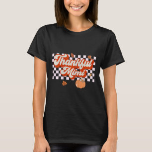 Thankful Mimi Retro Thanksgiving Fall Matching Fam T-Shirt