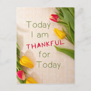 Thankful Motivational Qoutes Postcard