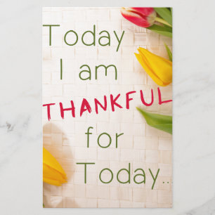 Thankful Motivational Qoutes Stationery