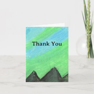 Thankful mountains thank you card