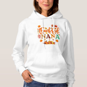 Thankful NANA – Autumn Leaves & Cosy Gratitude Hoodie
