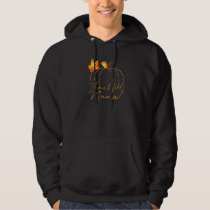Thankful Nana buffalo plaid Fall Thanksgiving Pump Hoodie