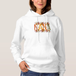 Thankful Nana Grandmother Thanksgiving Nana Grandm Hoodie