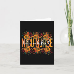 Thankful Nicu Nurse Thanksgiving Nicu Nursing 1 Card