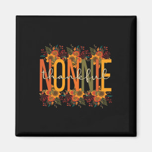 Thankful Nonnie Grandmother Thanksgiving Nonnie Gr Magnet