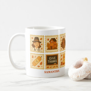 Thankful Nurse Collage Fall Coffee Mug