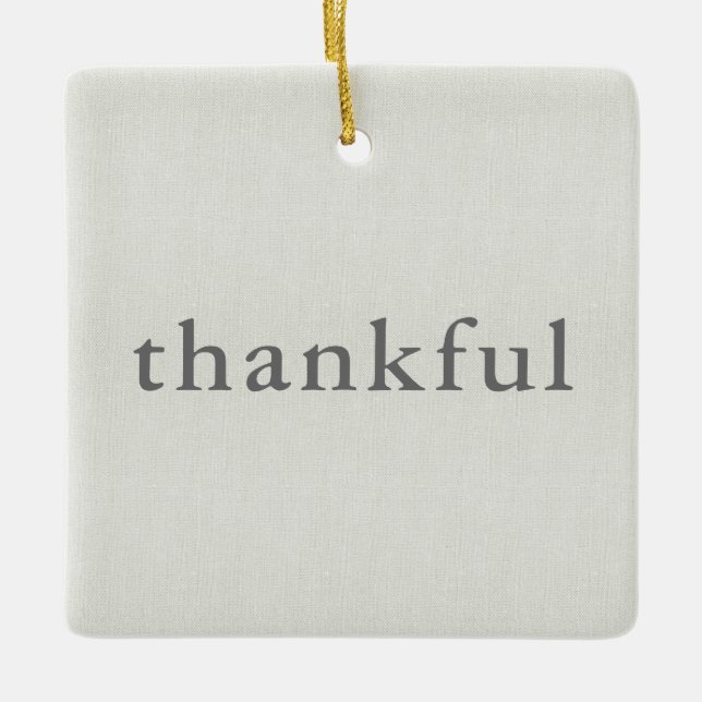Thankful Our First Home Ceramic Tree Decoration (Front)