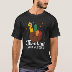Thankful Peace Sign Thanksgiving T-Shirt