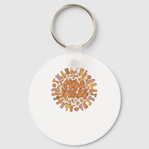 Thankful Peds Nurse Thanksgiving Paediatrics Nursi Key Ring