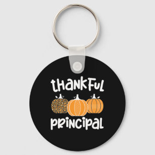 Thankful Principal Thanksgiving School Principal  Key Ring