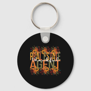 Thankful Real Estate Agent Thanksgiving  Key Ring