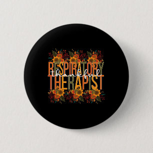 Thankful Respiratory Therapist Thanksgiving 6 Cm Round Badge