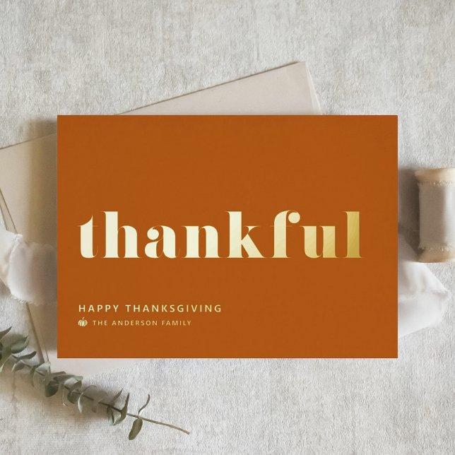 Thankful Retro Typography Orange Thanksgiving (Creator Uploaded)