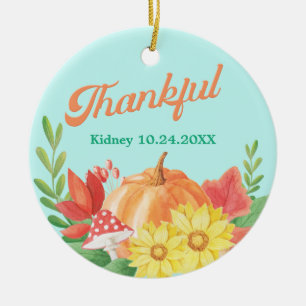 Thankful Retro Vibes Transplant Custom Ceramic Tree Decoration