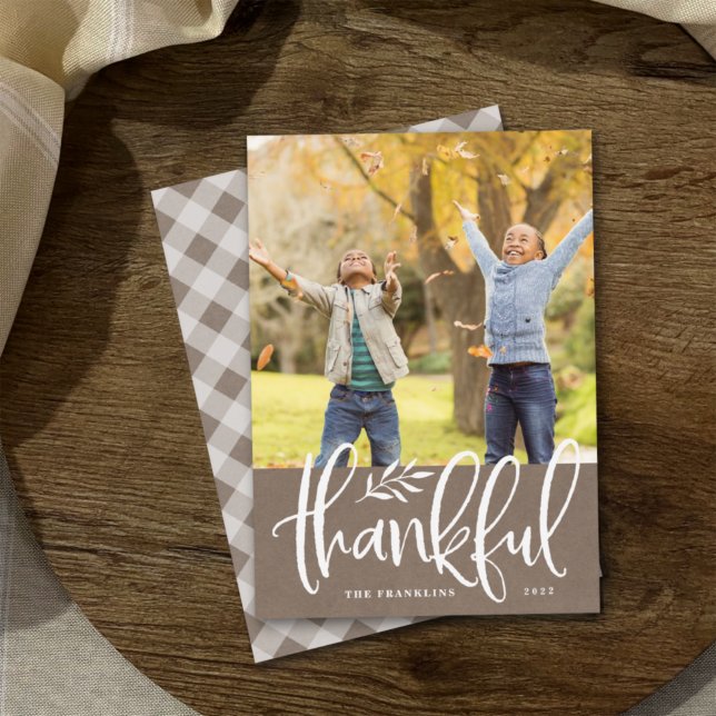 Thankful Season | Thanksgiving Photo Card (Creator Uploaded)