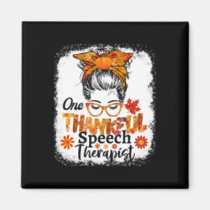 Thankful Speech Therapist Fall Thanksgiving Messy Magnet