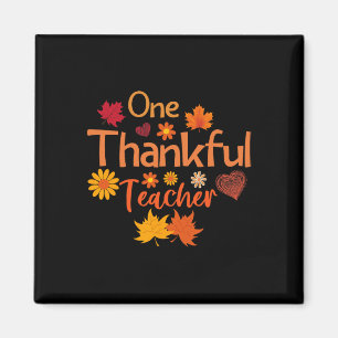 Thankful Teacher For Women Fall Teacher Thanksgivi Magnet