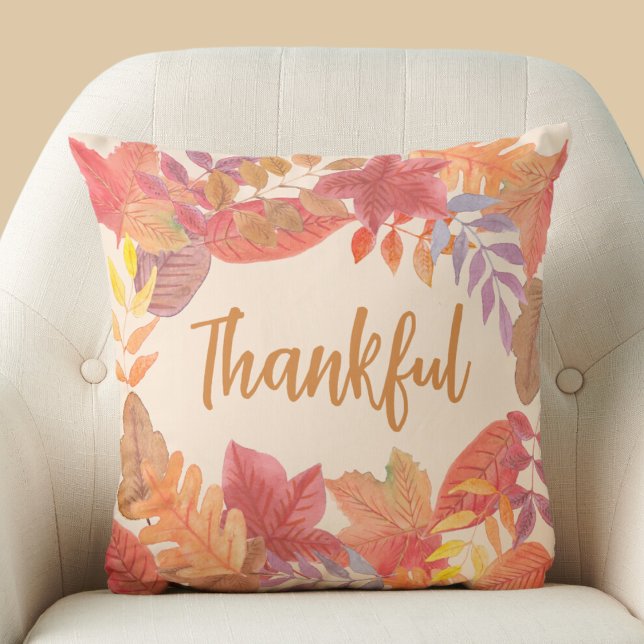Thankful Thanksgiving Fall Cushion (Creator Uploaded)