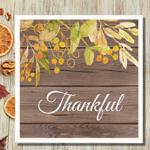 Thankful Thanksgiving Napkins