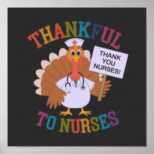 Thankful to Nurses Celebrating Our Heroes Poster