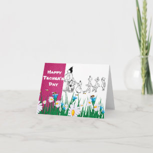 Thankful to the teacher card