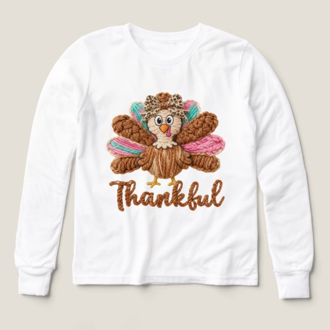 Thankful Turkey Design – Latch Hook Yarn Crochet S (Design Front)